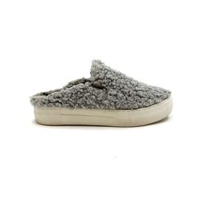 J/Slides | Sherpa Mule Slip On Sneakers Grey Size 7